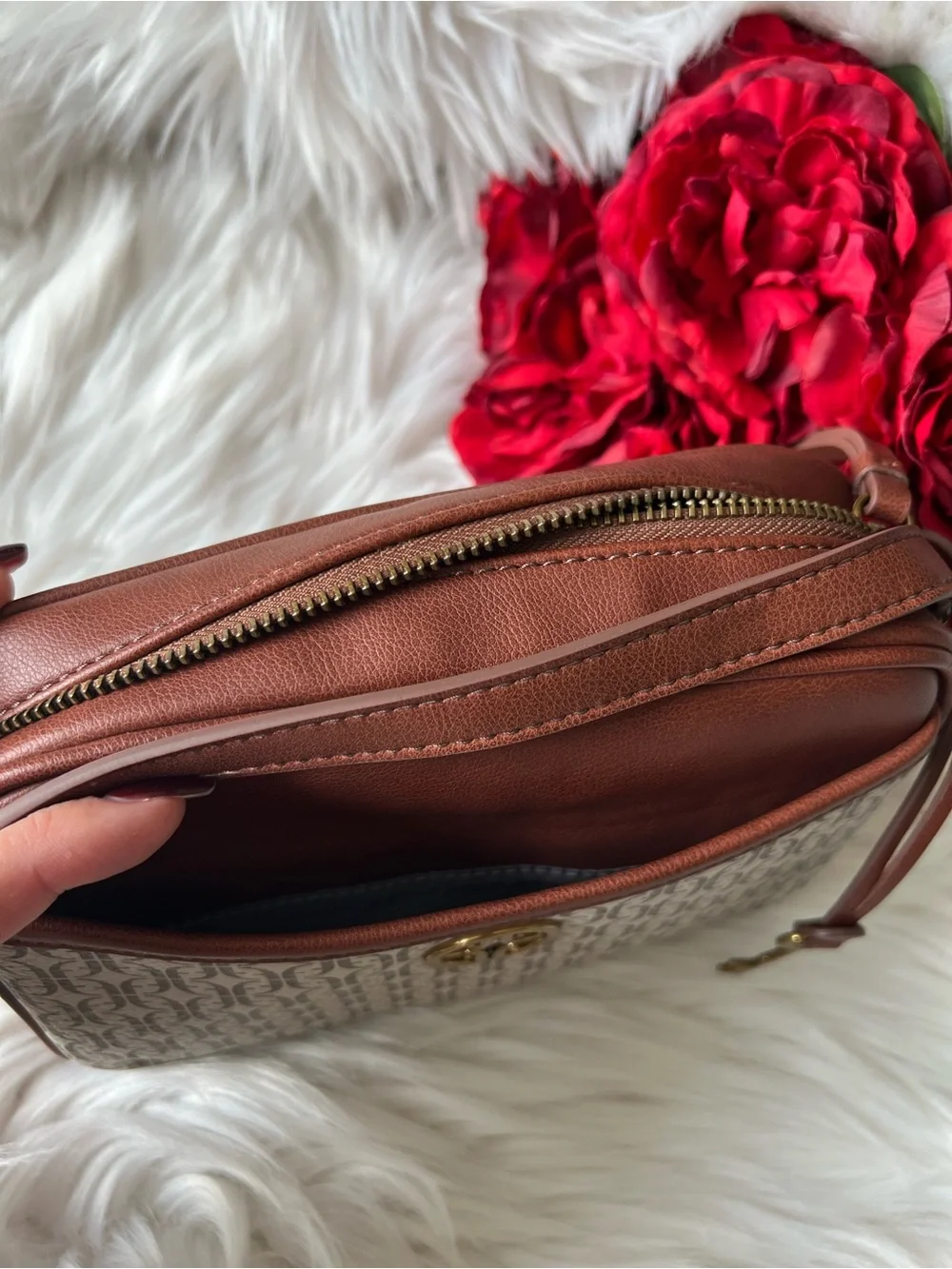 NWT Fossil Brennon Camera Crossbody Bag Purse